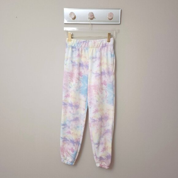 NWOT Cisono rainbow tie dye trackpants, S - Picture 2 of 3